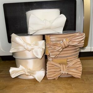 Chic Cream and Tan Ribbon Collection